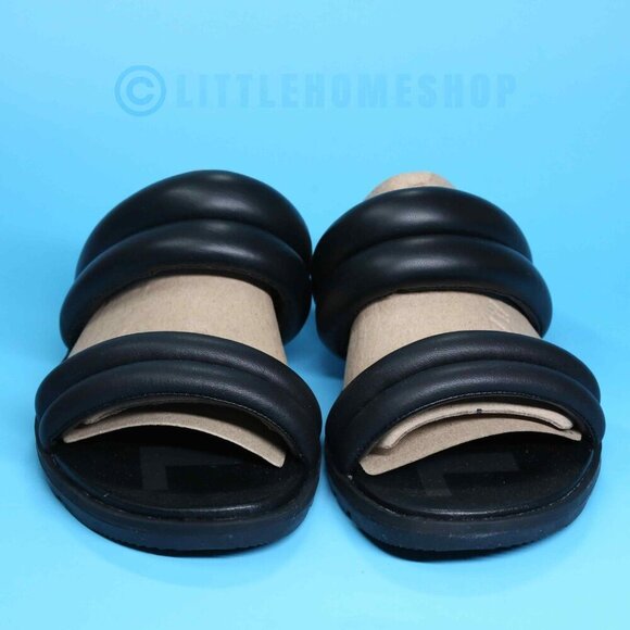 New! Sorel Ella II Puff Slide in Black, Size 6 - Picture 5 of 8